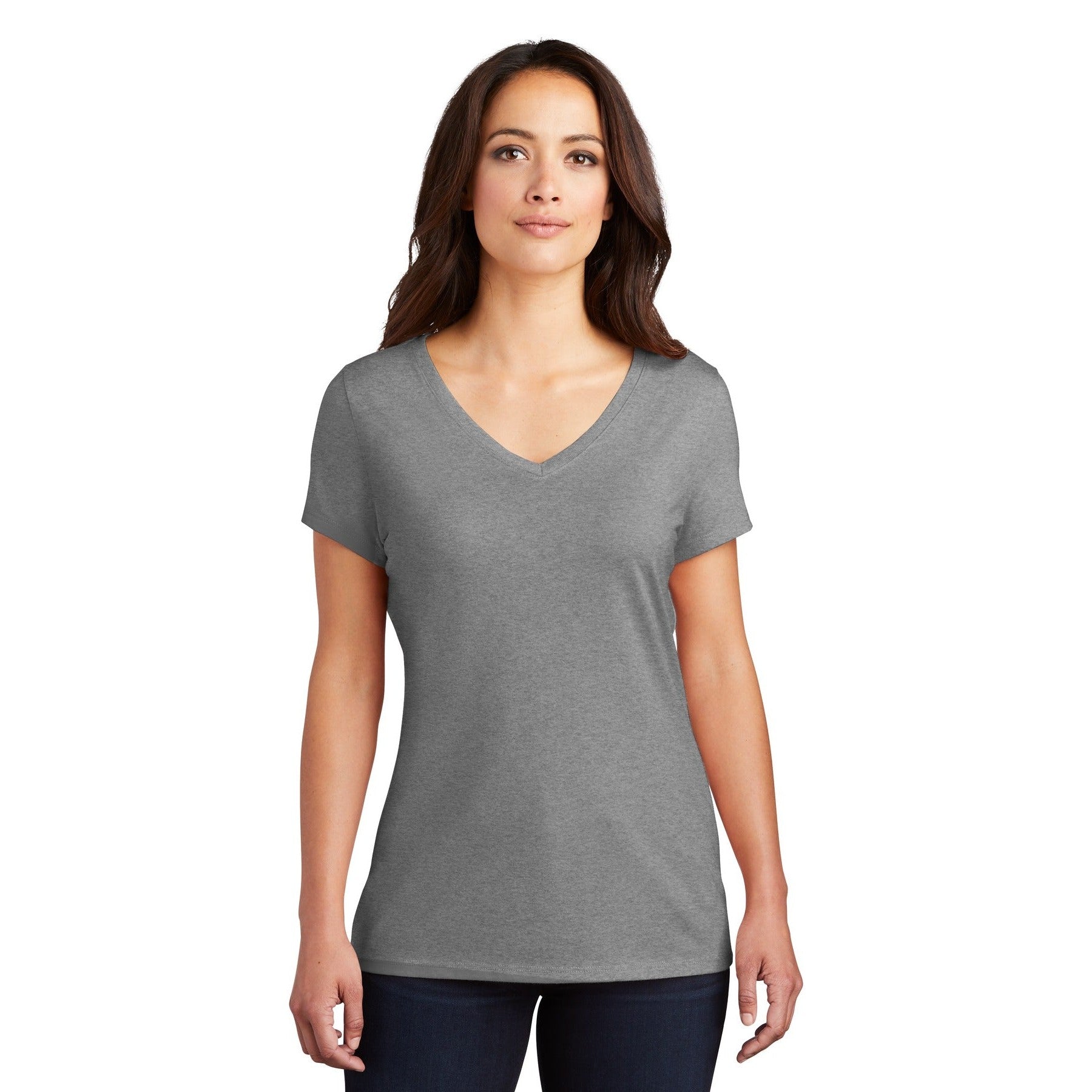 District-District® Women's Perfect Tri® V-Neck Tee. DM1350L-MedTech-7